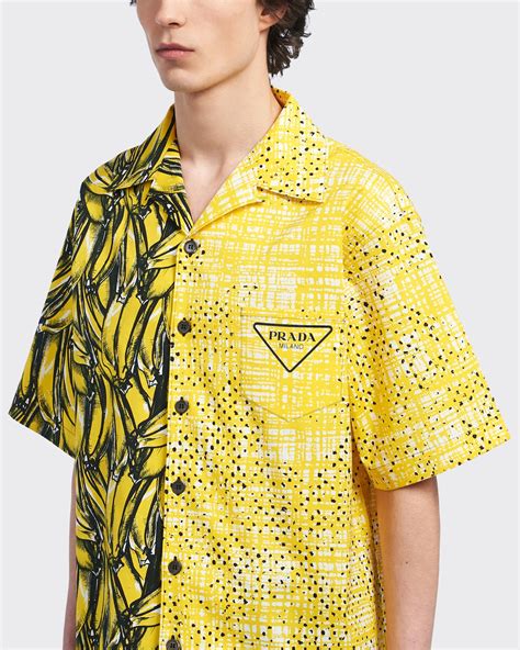 Yellow Double Match Poplin Shirt 